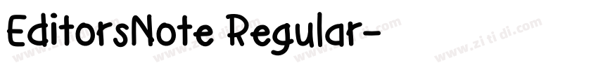 EditorsNote Regular字体转换